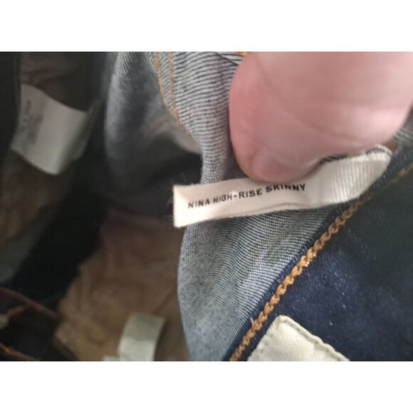 rag & bone Nina High-Rise Skinny Jeans in Carmen/Pre-owned, Sz. 26 - Picture 5 of 7
